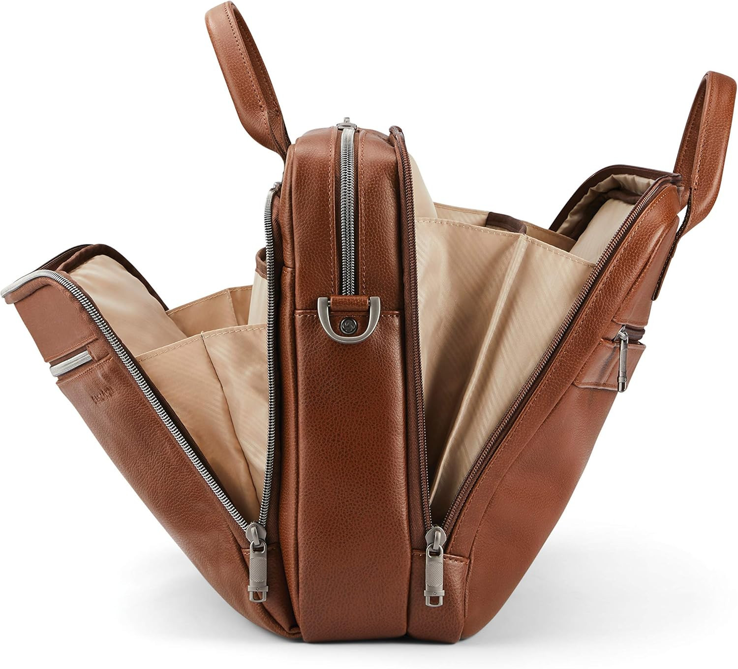Classic Leather Toploader Briefcase
