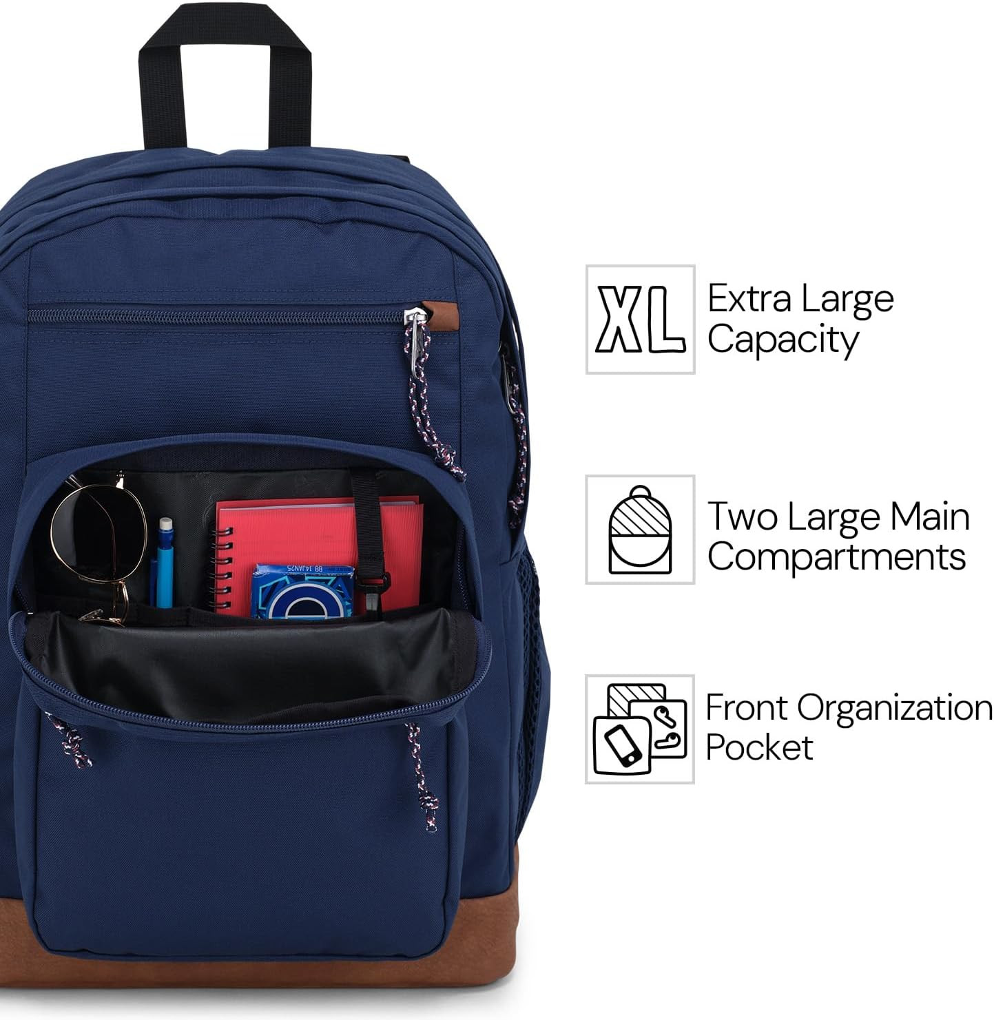 Cool Backpack, with 15-Inch Laptop Sleeve – Large Computer Bag Rucksack with 2 C