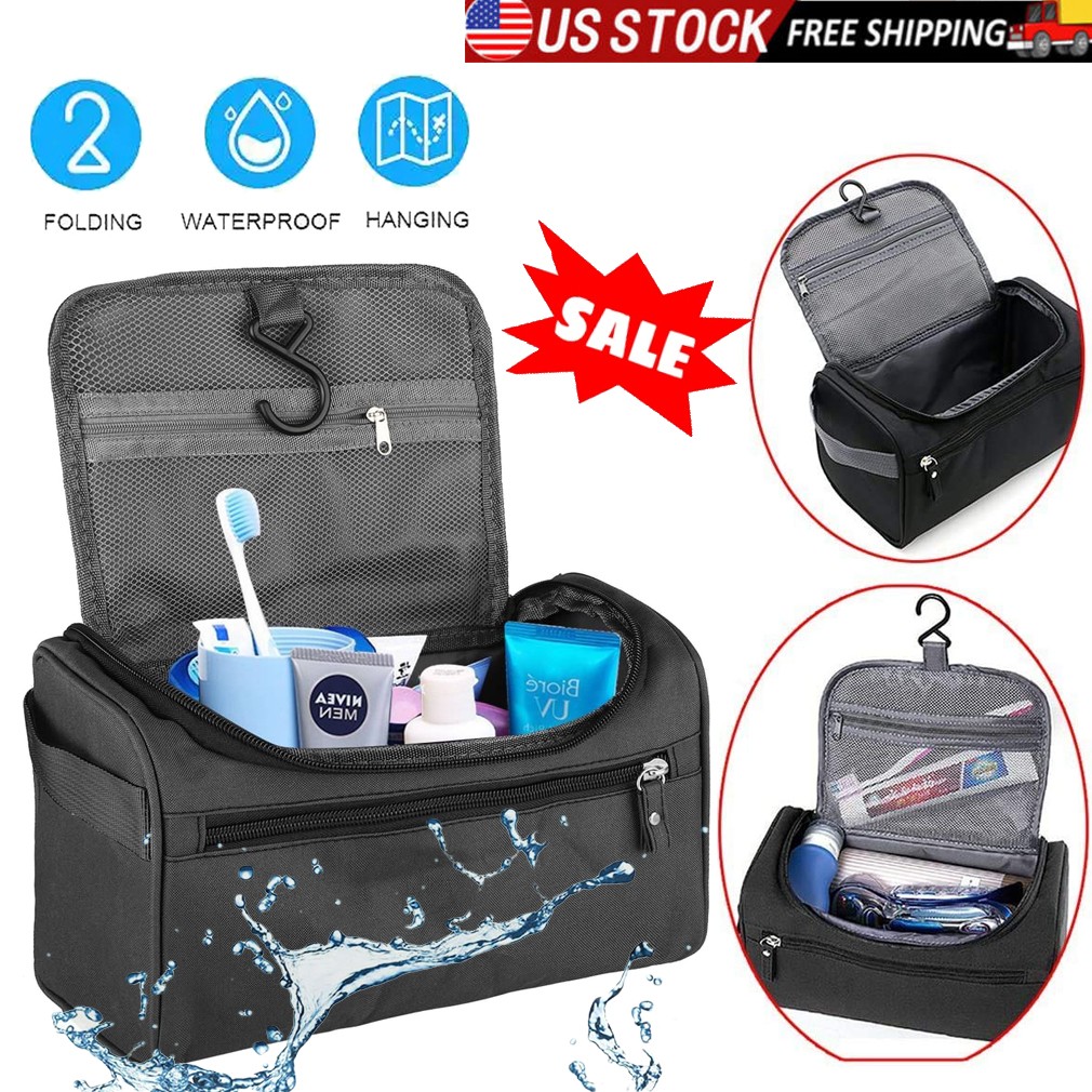 Toiletry Bag for Men Hanging Dopp Kit Water Resistant Shaving Bag for Traveling