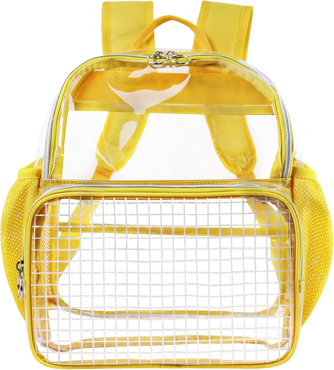 Mini Clear Backpack Stadium Approved Clear Bag 12x12x6 Heavy Duty Transparent