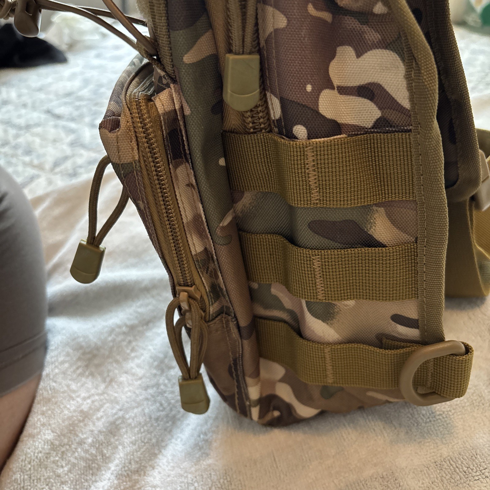 G4free Multi Cam Green Camo Tactical Sling Bag Molle System Zip Close NWOT