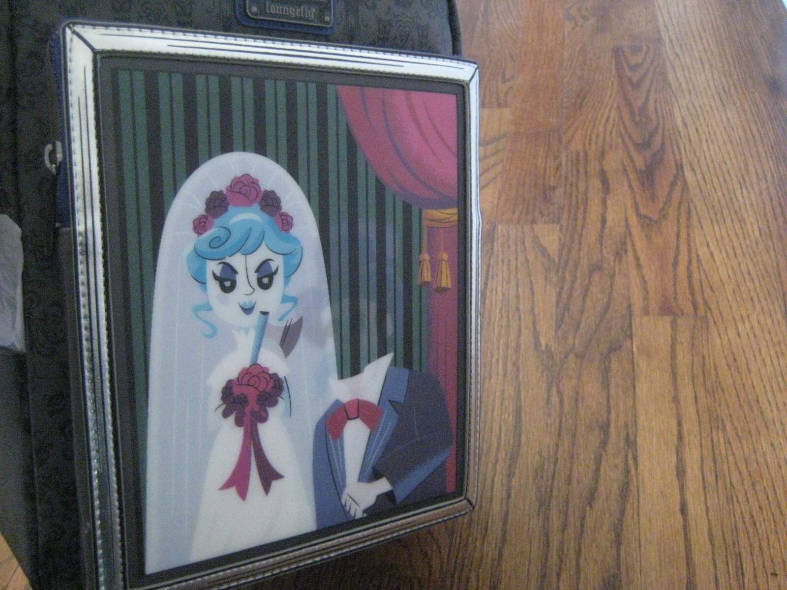 Loungefly Disney Haunted Mansion Black Widow Bride Lenticular Backpack New!