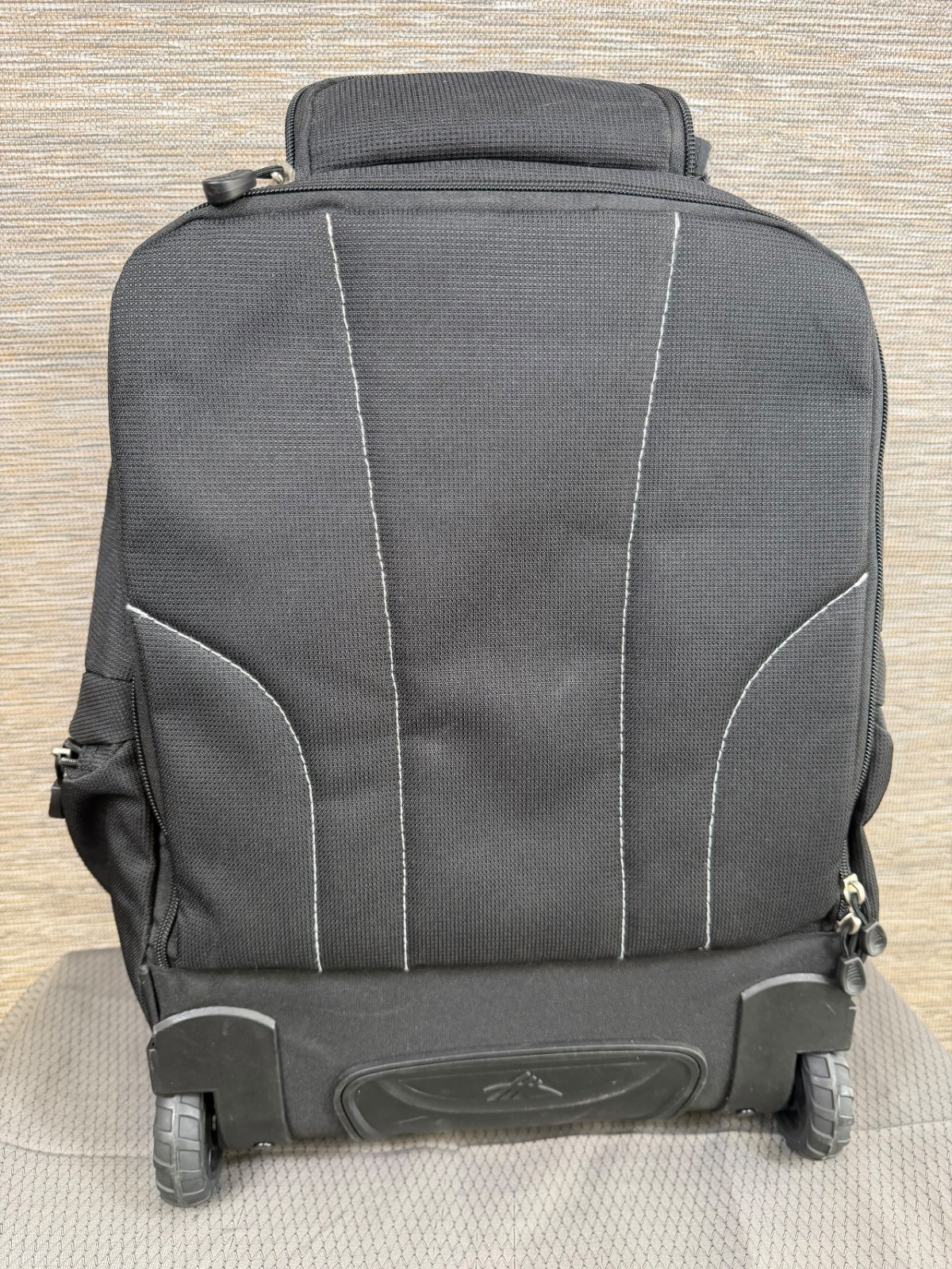 High Sierra Powerglide Wheeled Rolling Backpack Large Black