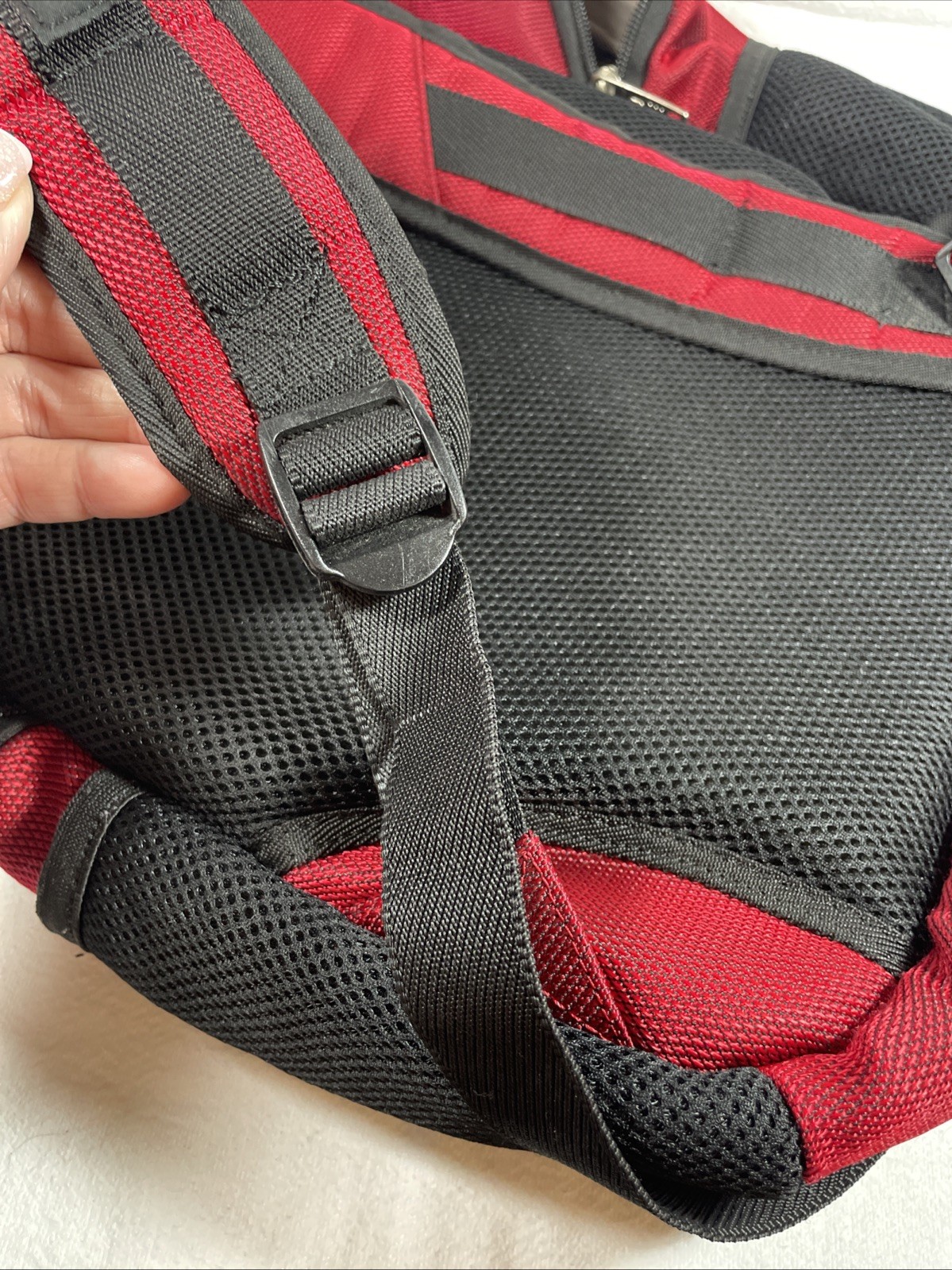 SwissGear Airflow Backpack Red Black Multi Pocket Laptop Travel School Bag