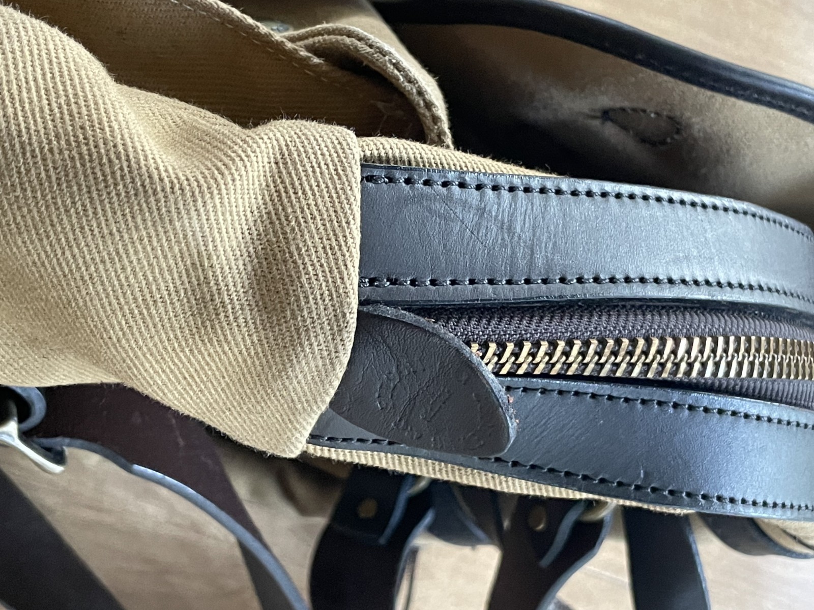 FILSON Rucksack (Backpack) – Authentic Classic Tan Cotton Twill & Bridle Leather