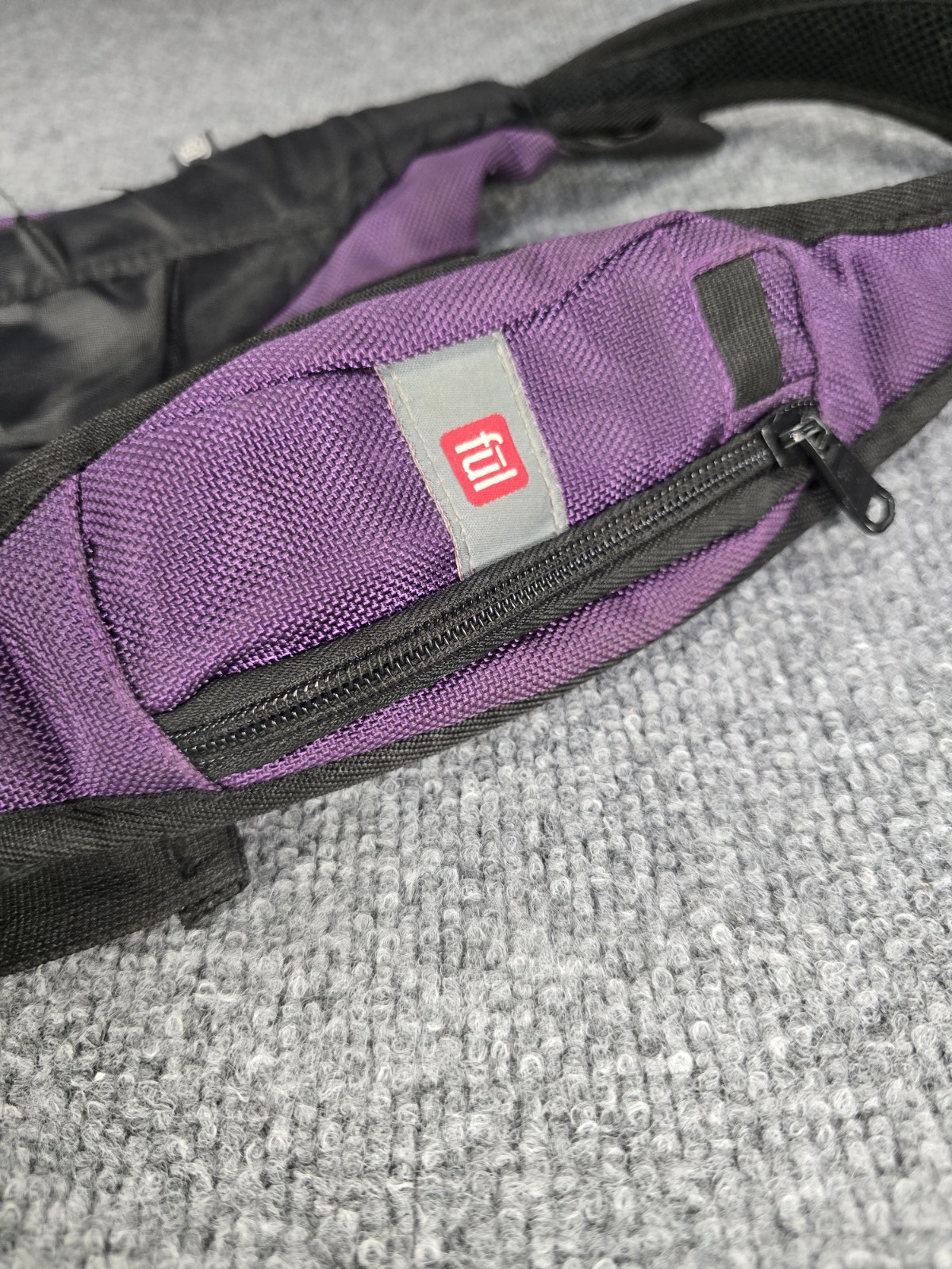 Sling Bag FUL Shoulder Backpack Adjustable Strap Purple Crossbody Hiking Camping