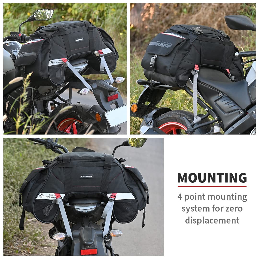 Waterproof ClawMini Motorcycle Tail Bag Universal Fit for All Bikes