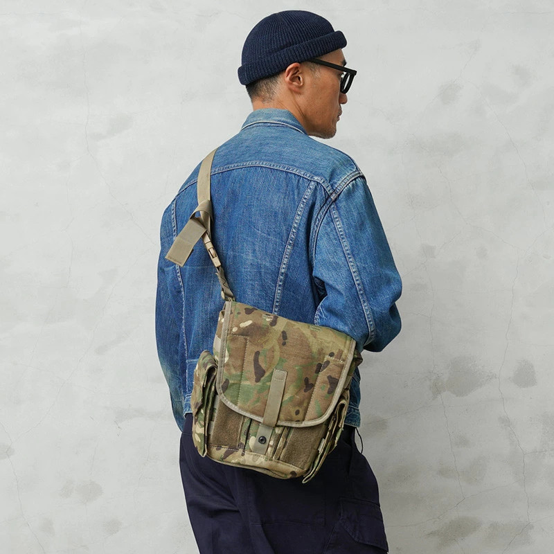 Actual British Army Gas Mask Bag Shoulder Bag MTP Camouflage eligible for I