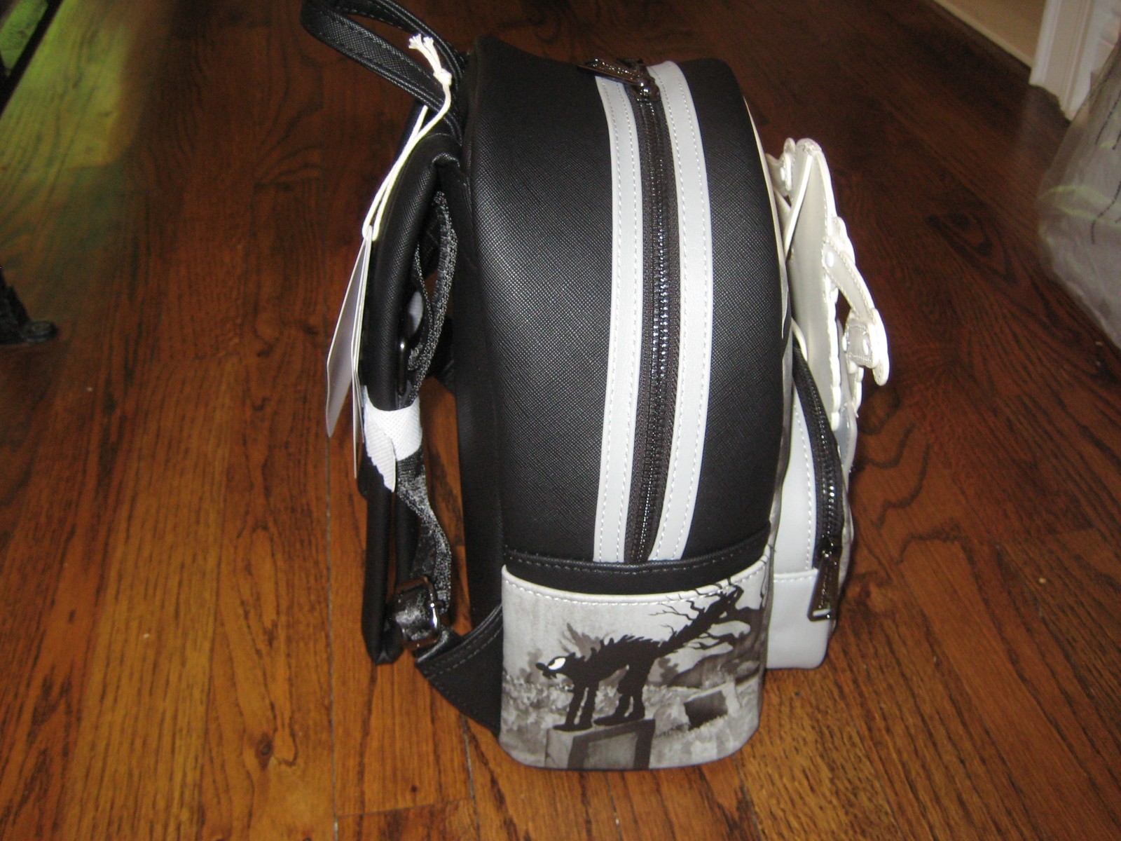 Loungefly Disney The Skeleton Dance 95th Anniversary Glow Mini Backpack-New!