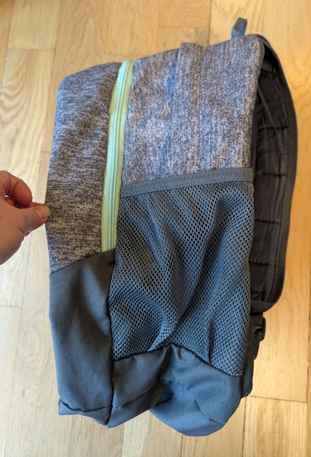 Adidas Excel 6 Backpack Jersey Onix Grey Fits 15″ Laptop Loadspring Straps