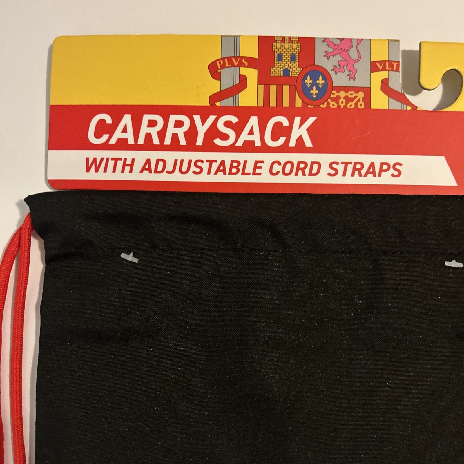 Puma Spain Carry Sack Bag with Adjustable Cord Straps Black