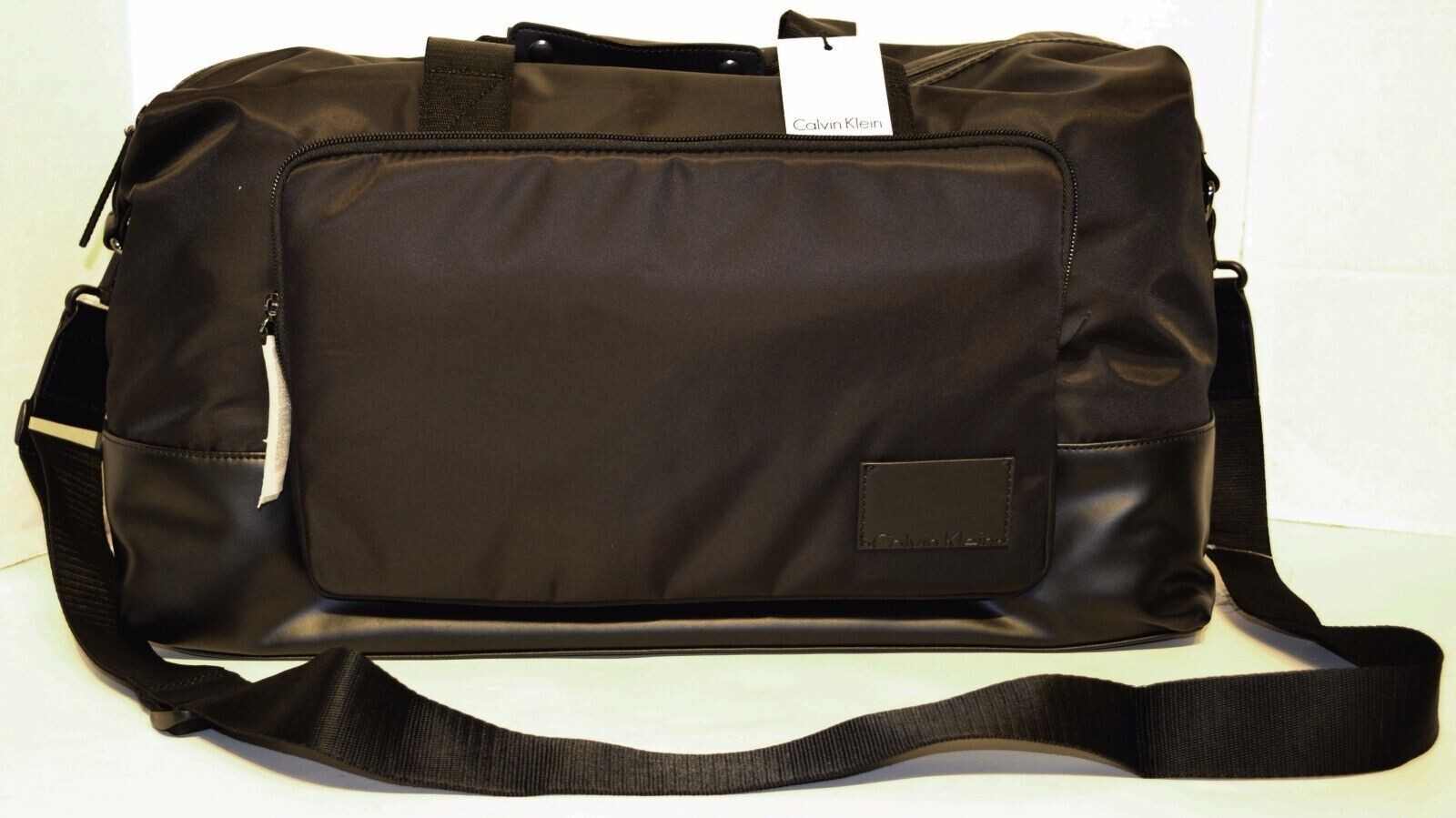 CALVIN KLEIN Cotton Nylon Duffle Bag BLACK MSRP:$248 Brand New With Tag