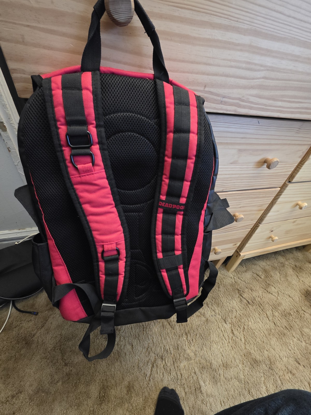 Marvel Comics Deadpool Cosplay Backpack Traveling Bag Laptop Bag Knapsack Gift