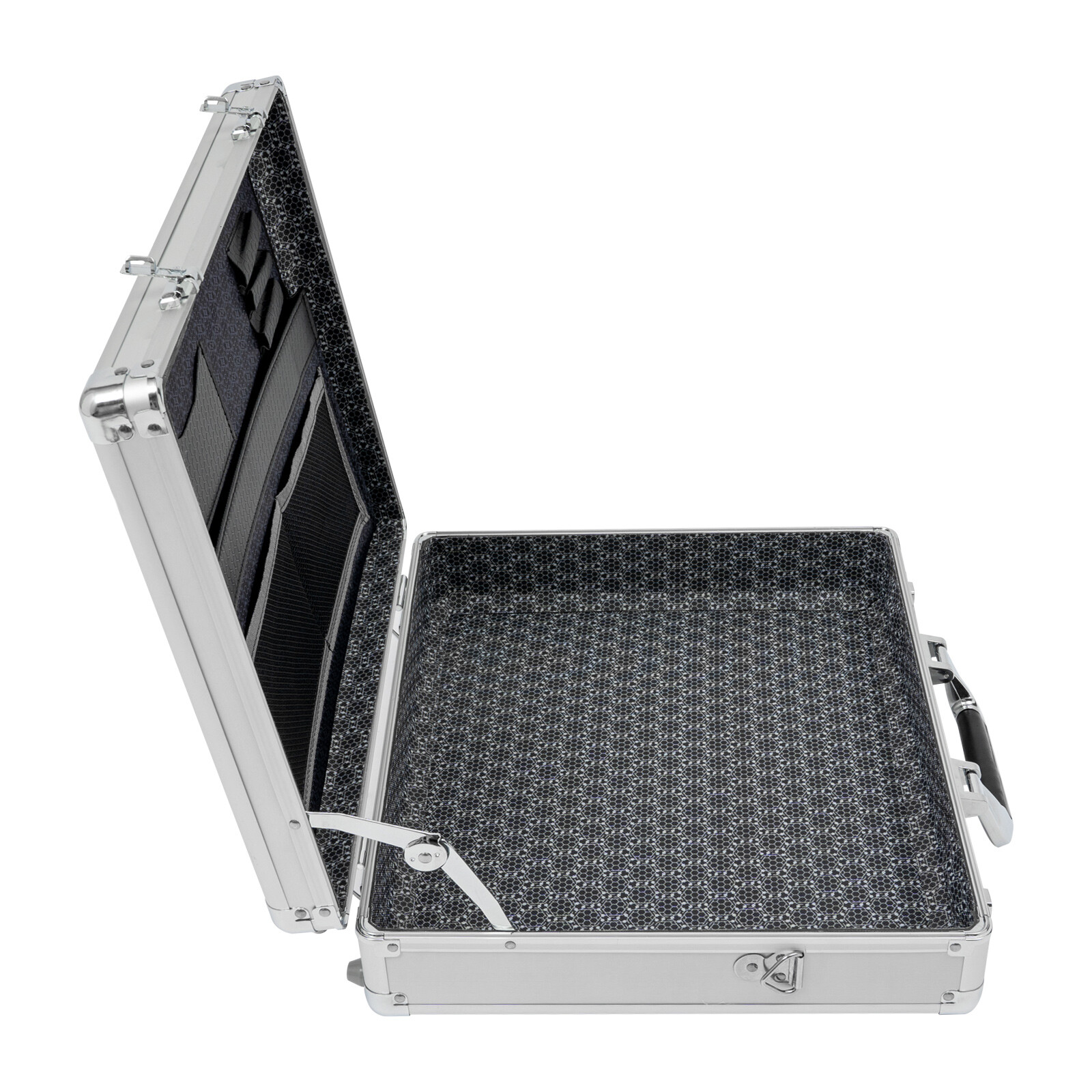 Aluminum Briefcase Attache Case For Men Office Document Antitheft with Lock