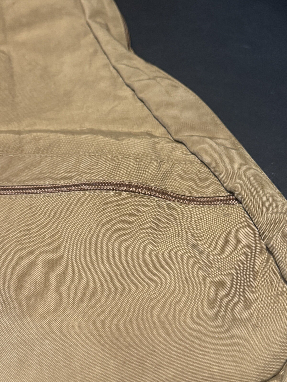 VTG Ameribag Healthy Back Bag Crossbody Sling Backpack Tan/Brown Nylon