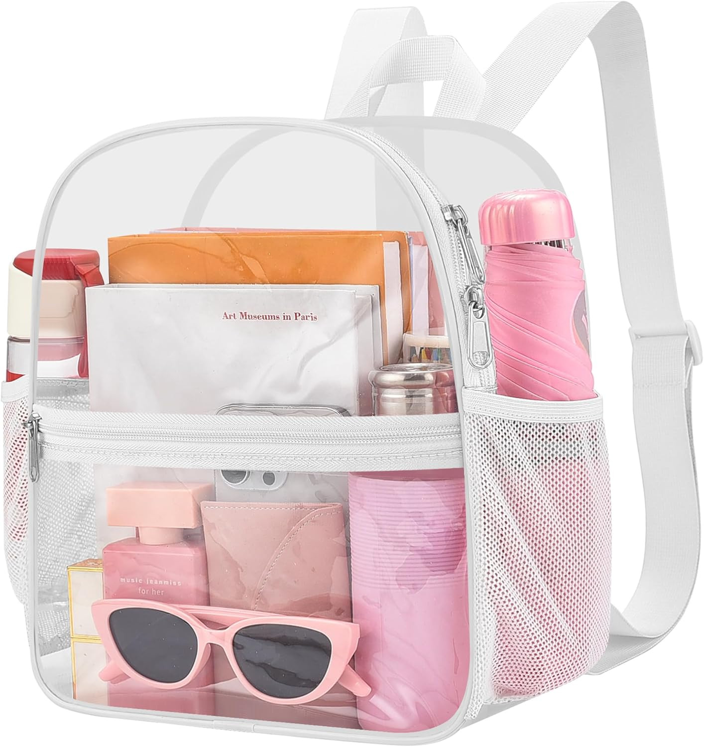 Small Clear Backpack for Stadium Events Stadium Backpack Waterproof 12X6X12 Clea