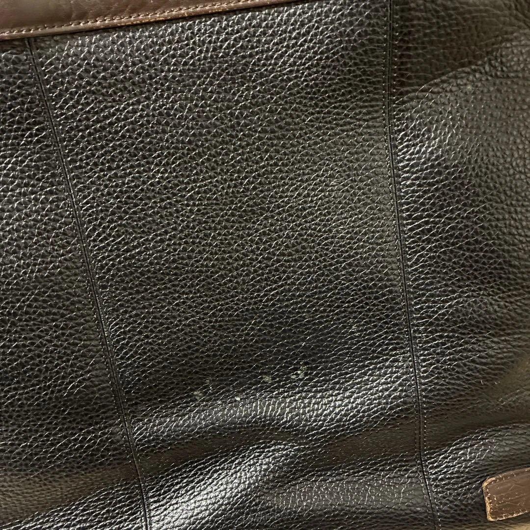 Authentic Yoshida Kaban PORTER BLEND Leather Tote Bag Black 37cm x 31cm x 15cm