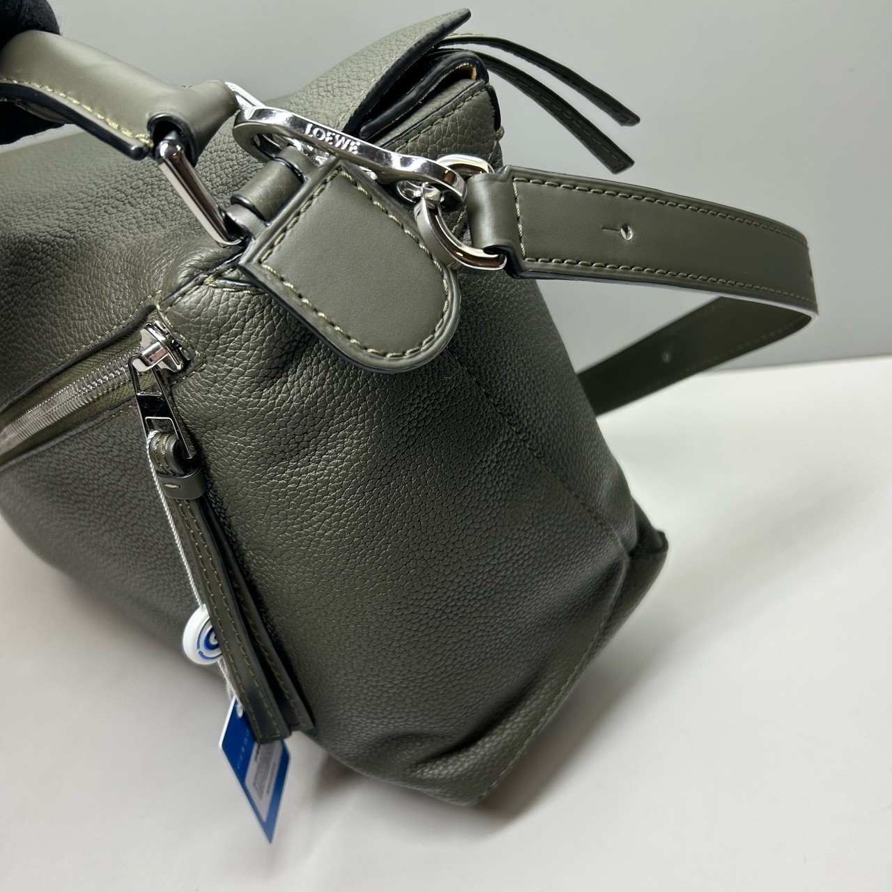 Loewe Pre-Owned Authentic Puzzle Crossbody Handle Bag Leather 35x24x15cm