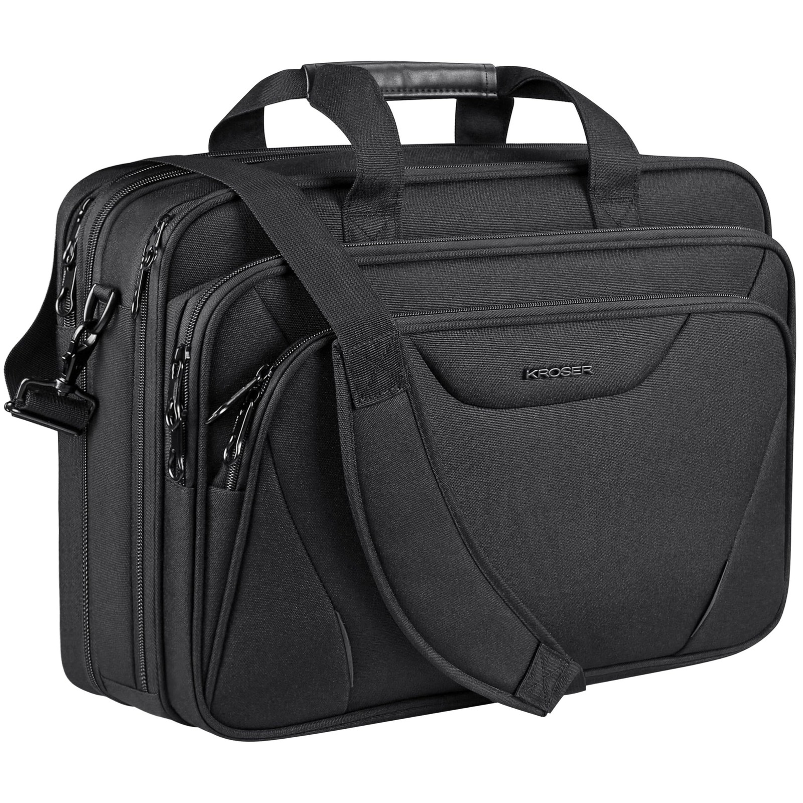 Laptop Bag – 17.3 Inch, Expandable, Water-Repellent – Shoulder Messenger fo