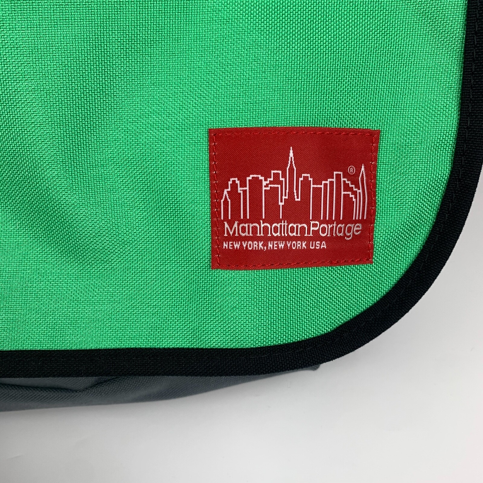 NEW Manhattan Portage Bike New York Straphanger Messenger Bag Green Grey BIKENY