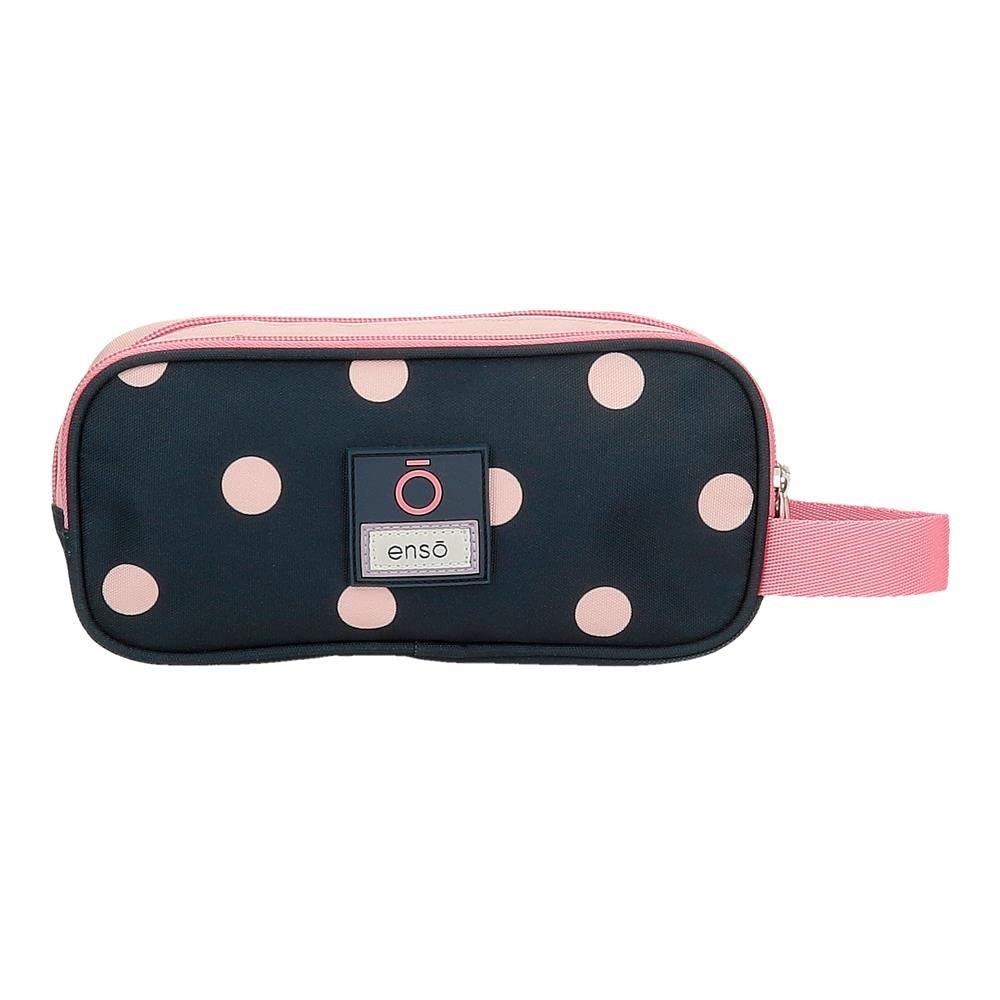 Friends Together Pencil Case, Triple, Pink, 22 x 10 x 9 cm, Polyester, Ro…