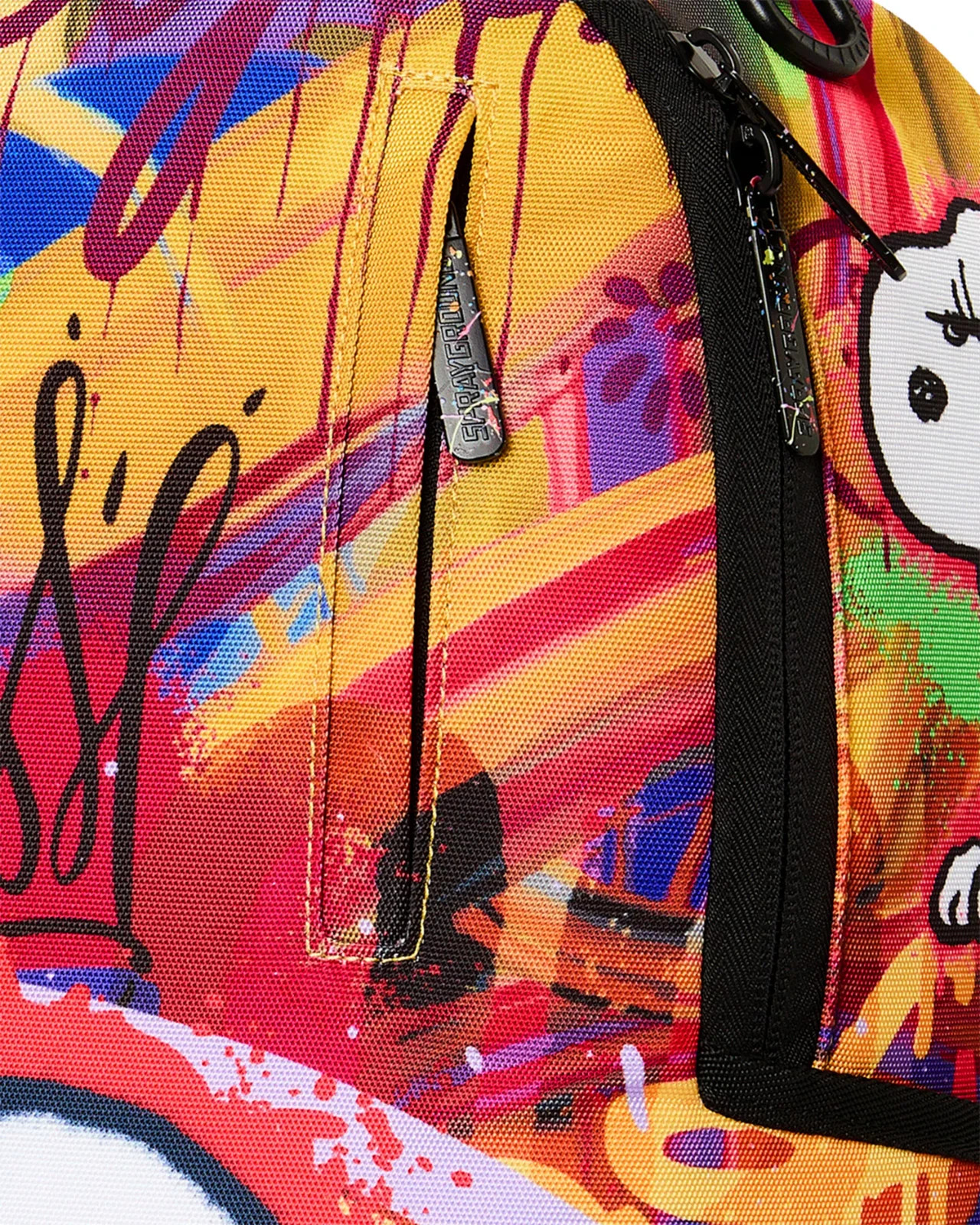 Sprayground x Snoopy Street Art Backpack🔥New Black Bookbag Large School Bag