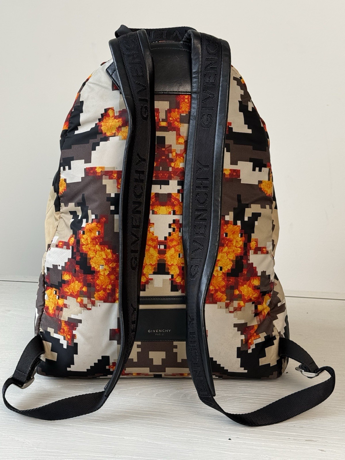 Givenchy Paris Multicolor Backpack Men’s Orange Black