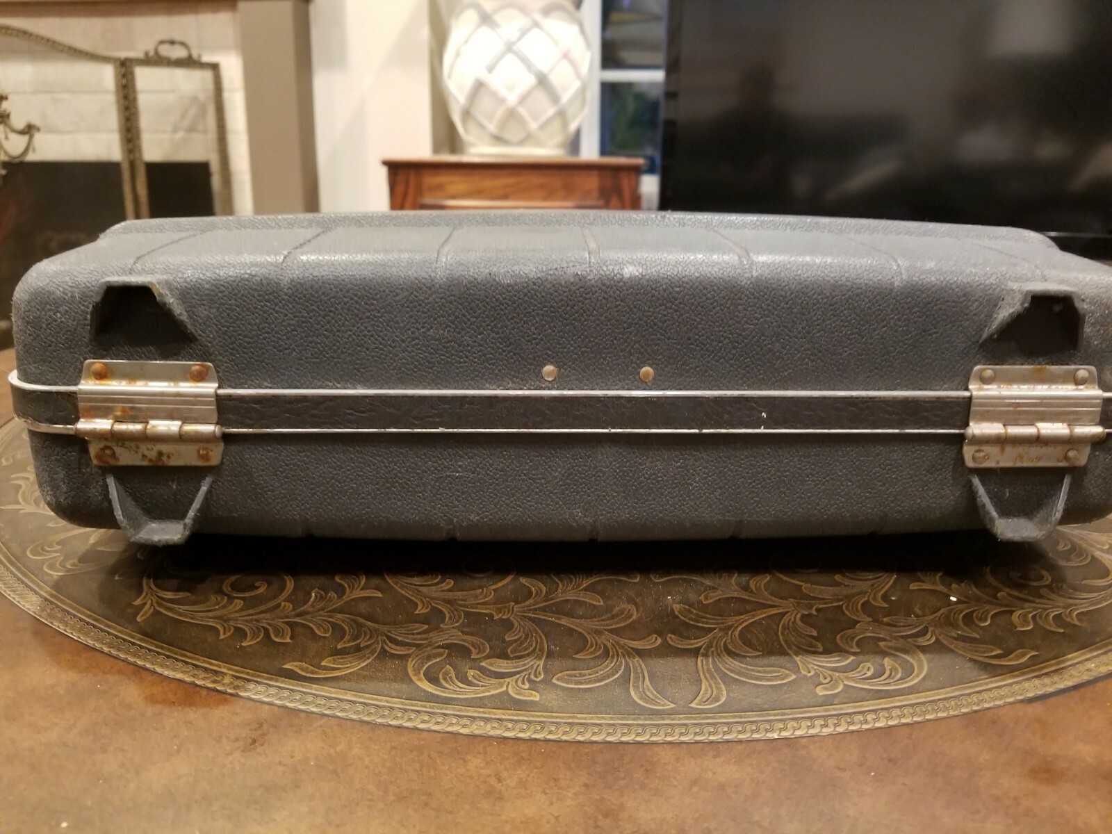 Vintage 1960’s Sears Forecast Hard Shell Attache briefcase with Decals/Stickers