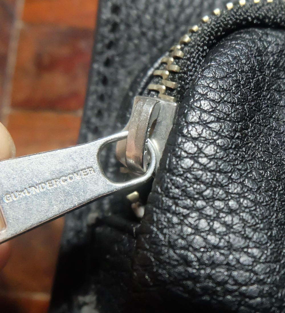 GU x Undercover Small Crossbody Bag Black Faux Leather