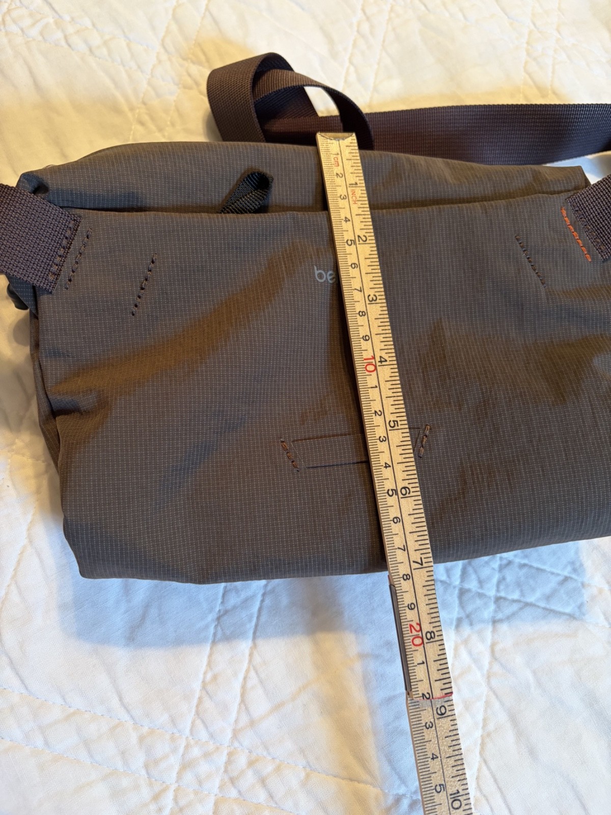 Bellroy Lite Sling Mini 4L River Rock Brown Lightweight Crossbody Bag NWT