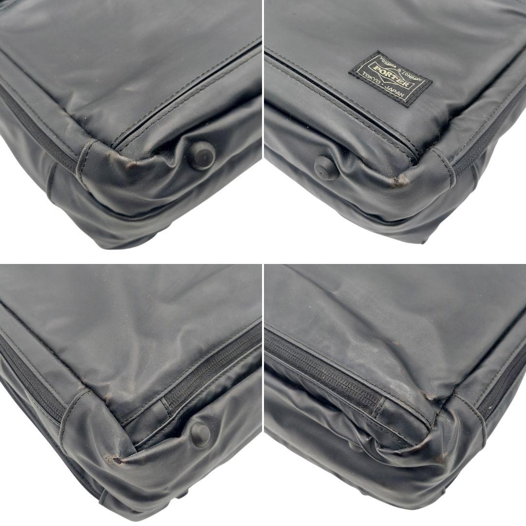 Authentic PORTER Black 2-Way Business Briefcase 37cm Laptop Bag, Slight Wear