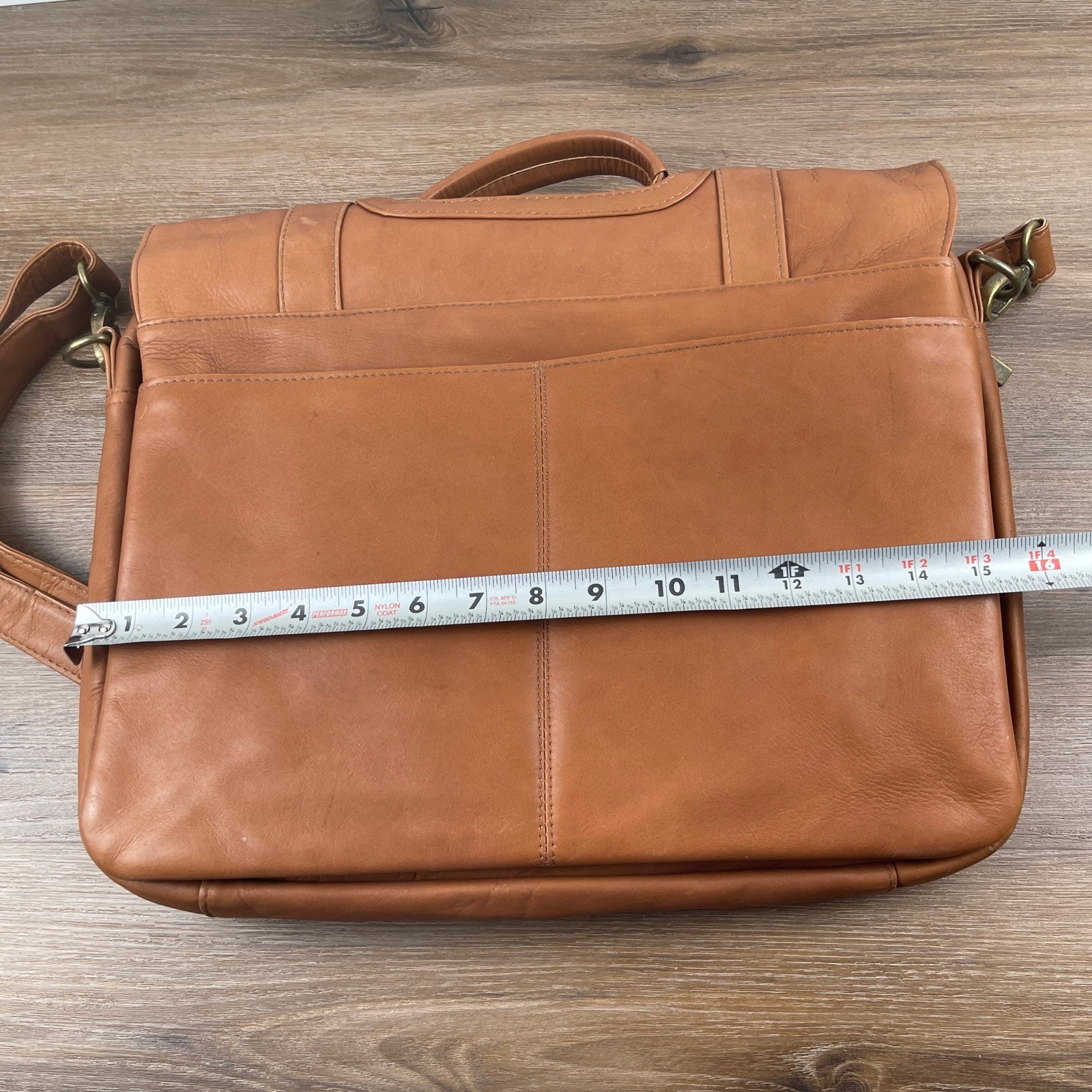 Vintage Leather Messenger Bag NCAA Final Four Houston 2011 A Nool Personalized