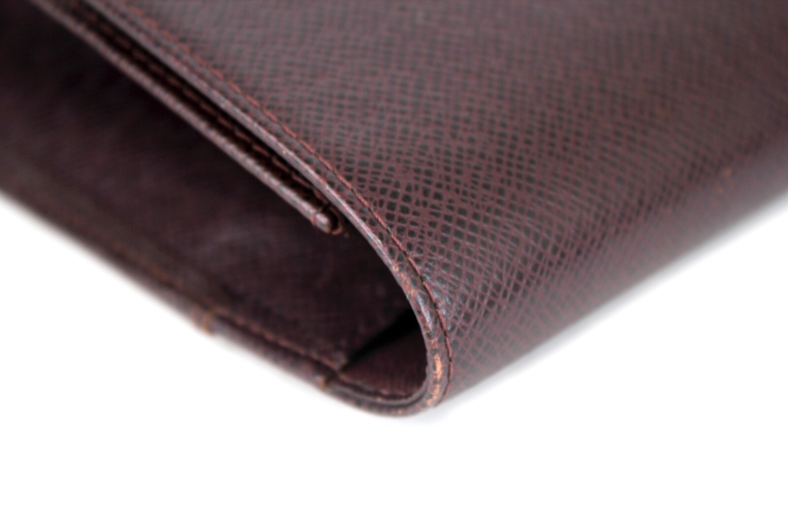 LOUIS VUITTON Taiga Brown Leather Pochette Clad Second Bag Clutch Bag Spain