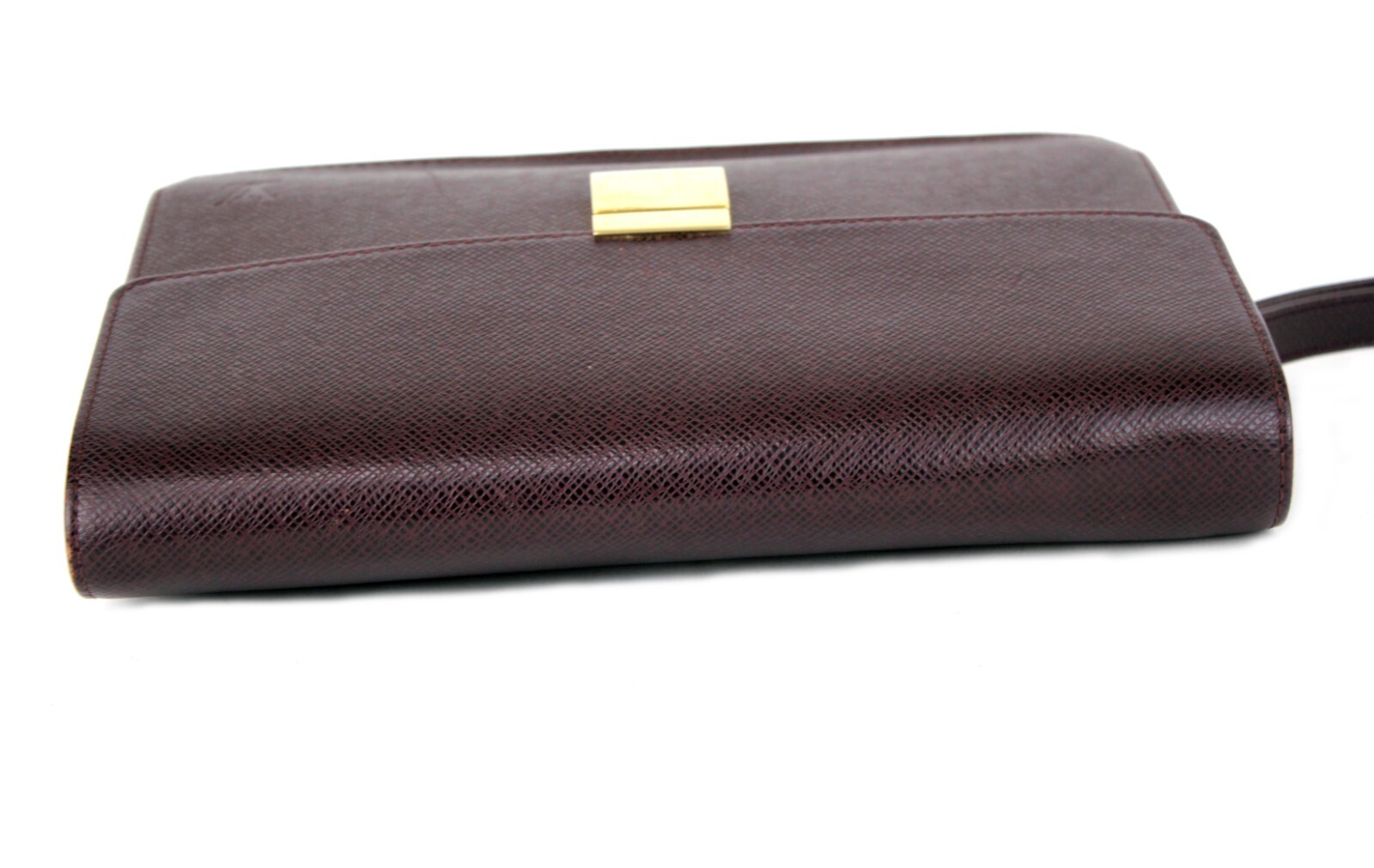 LOUIS VUITTON Taiga Brown Leather Pochette Clad Second Bag Clutch Bag Spain