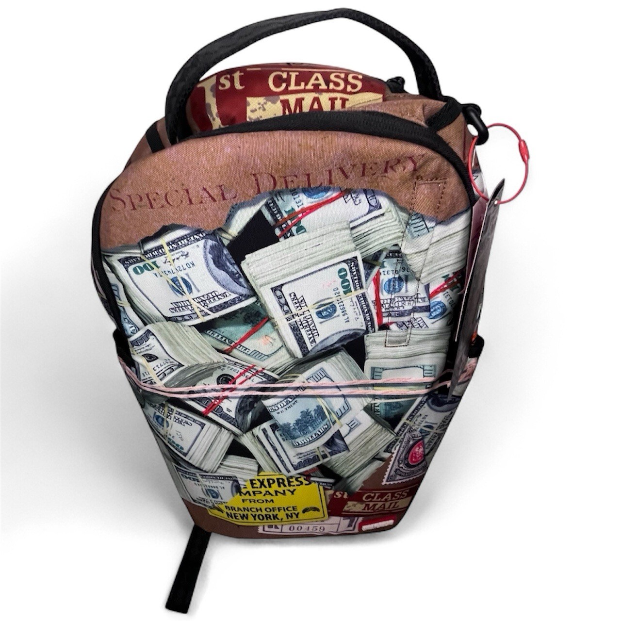 SPRAYGROUND Limited Edition Money $100 Cash New York NYC Polyester Backpack.NEW!