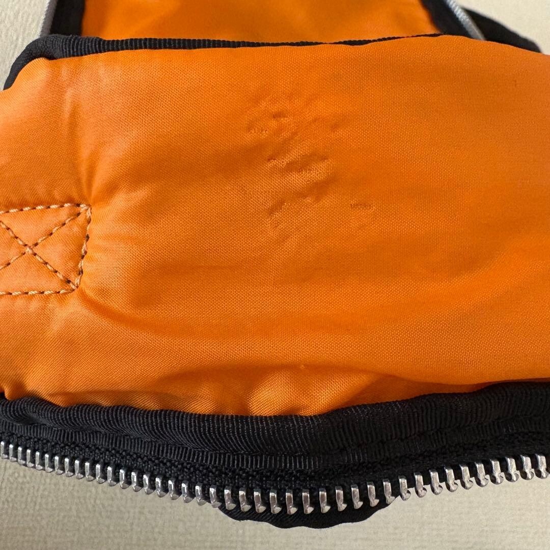 Porter Tanker Backpack Black Nylon Orange Lining Japan Mens Bag 43cm 232