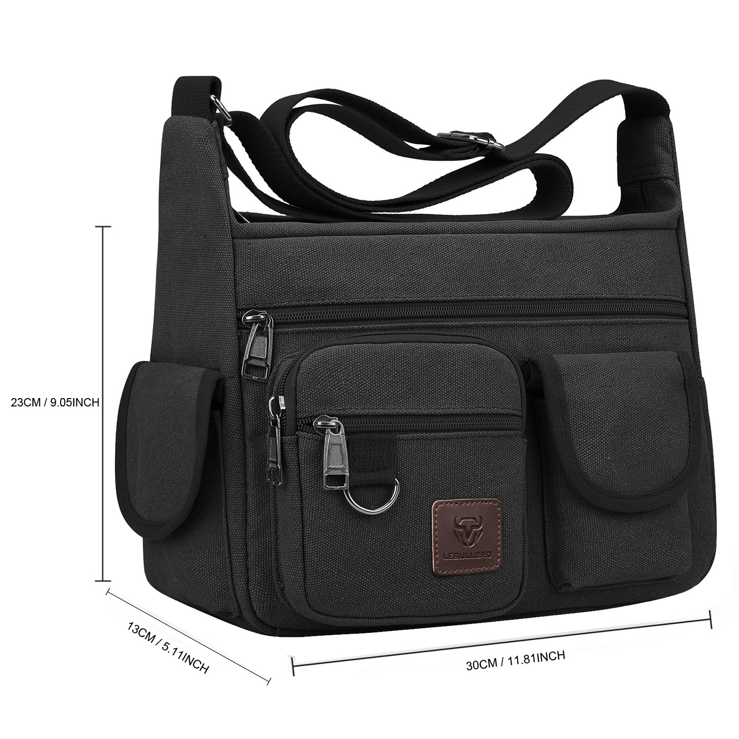 Messenger Bag Canvas Sling Bag Vintage Crossbody Shoulder Bag Military Satchel V