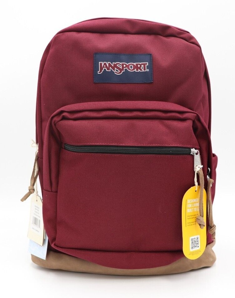 Jansport “Right Pack” Backpack Suede School Book Bag Laptop Original Authentic