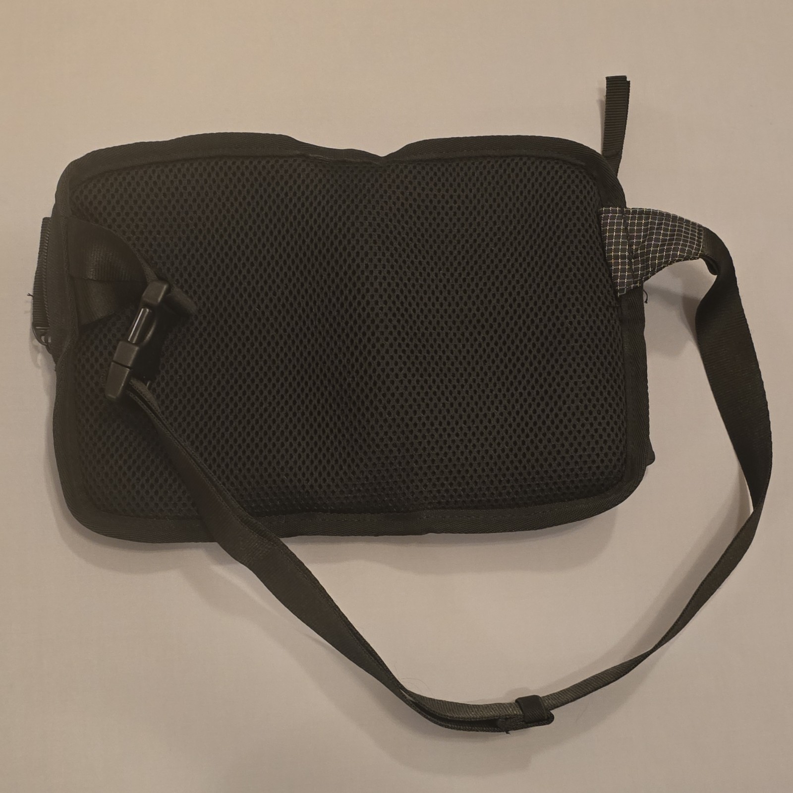 Adidas Trefoil Black/White Checkered Waist Or Hip Bag Zip Pockets Adjustable