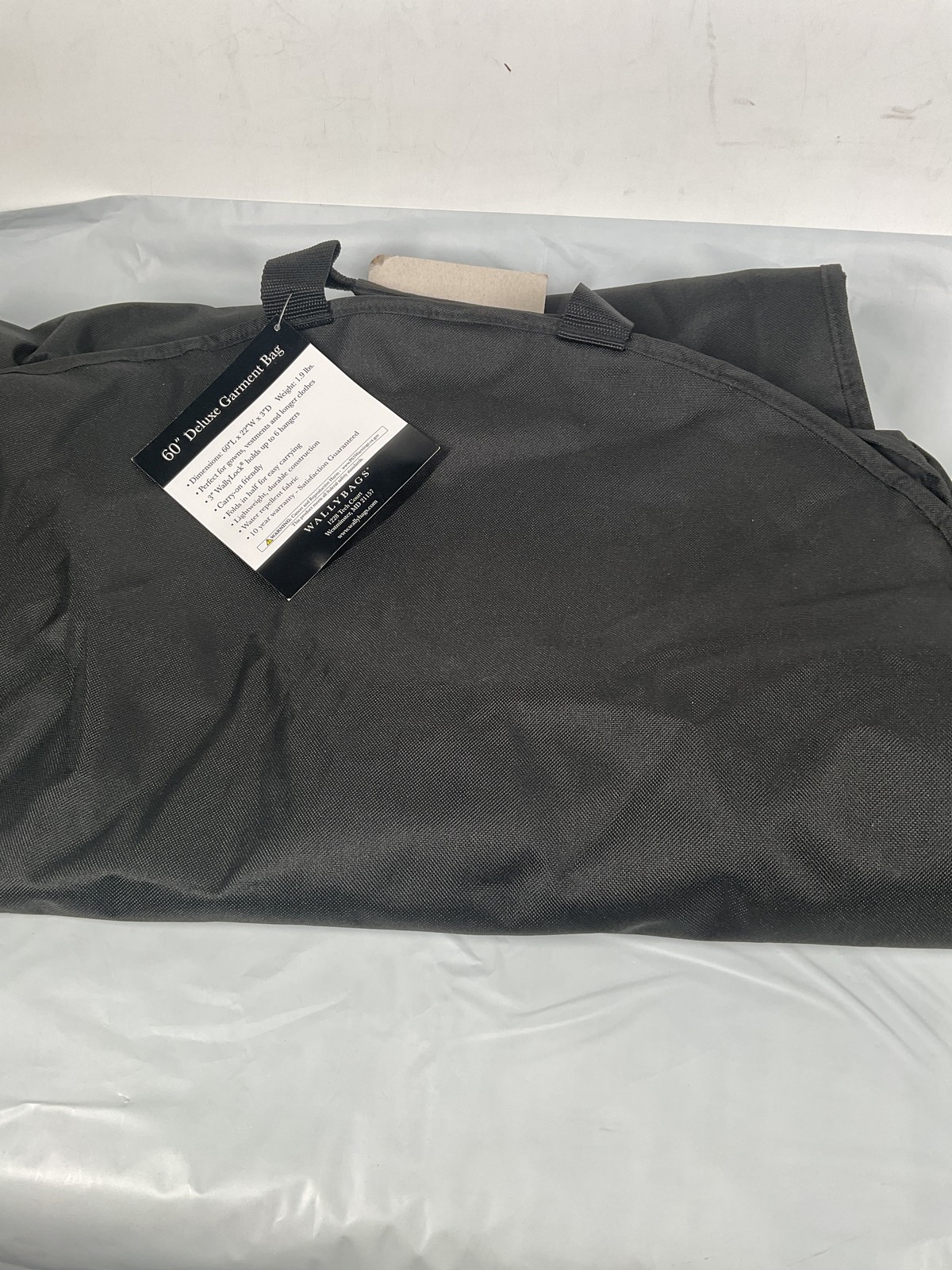 WallyBags 60″ Deluxe Travel Garment Bag ( Black , 60-Inch ) Black 60 Inch U7