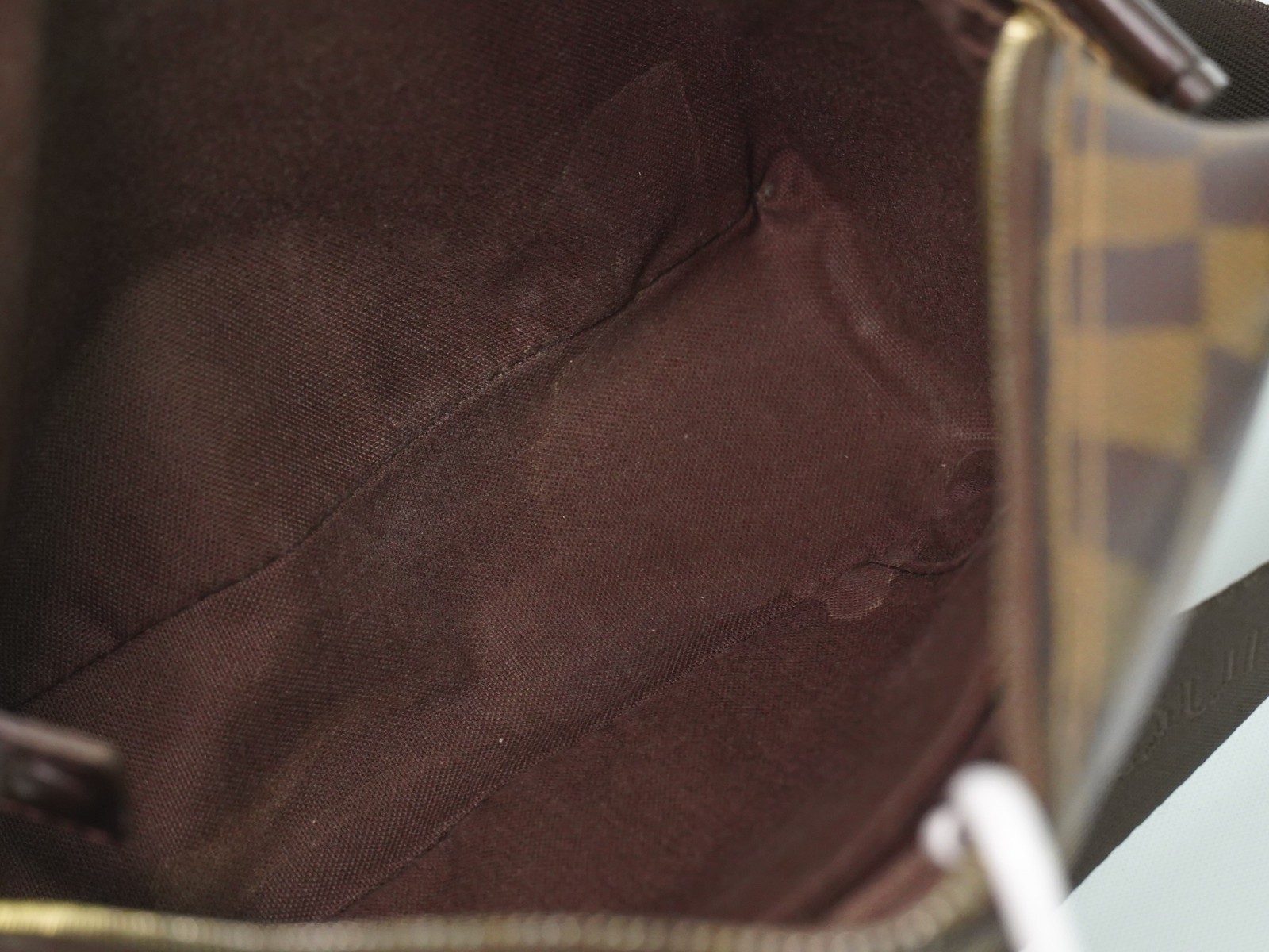 Louis Vuitton Olav PM N41442 Damier Ebene Canvas Crossbody Bag Brown