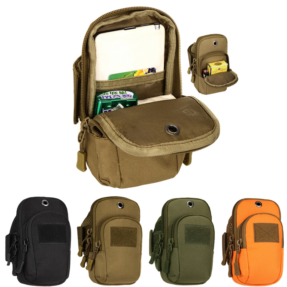 Men’s Wrist Arm Bag Pack Pocket Military Cigarette Pocket Mobile Phone Case Bag