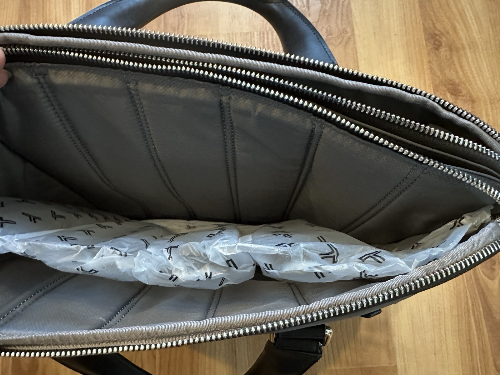 Tumi Thornberry Triple Compartment Brief Laptop Business Bag with Trolley Sleeve