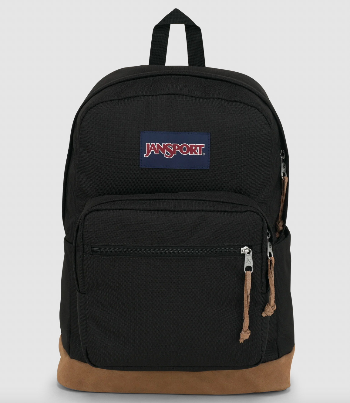 New JanSport Right Pack Backpack Black Suede Bottom School Laptop Bag One Size