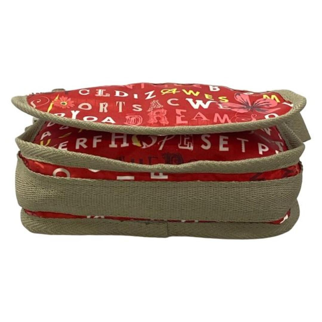 Lesportsac Shoulder Bag – Red Gray Beige Multi Flower / Mini