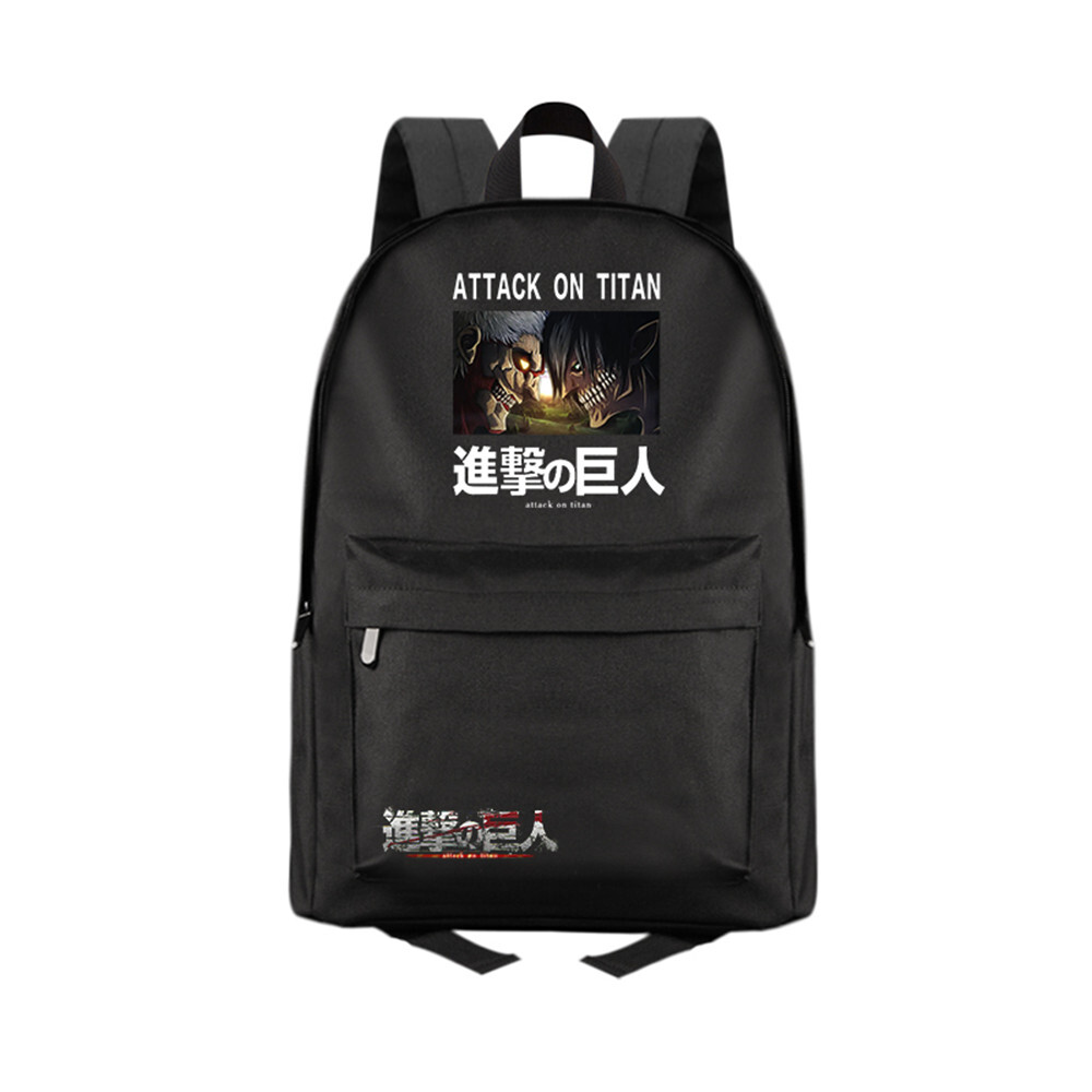 Anime Attack on Titan Zipper Backpack School bag Laptop Shoulder Bag Knapsack
