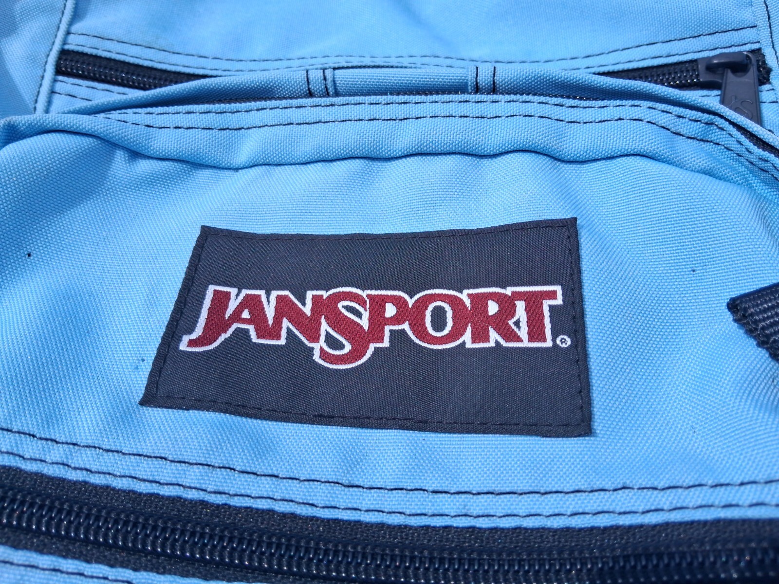 JanSport Superbreak School Backpack Baby Blue Older Model