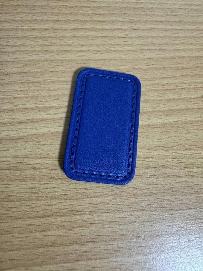 TUMI for ANA Collaboration Leather Patch Name Patch 5x3cm Blue