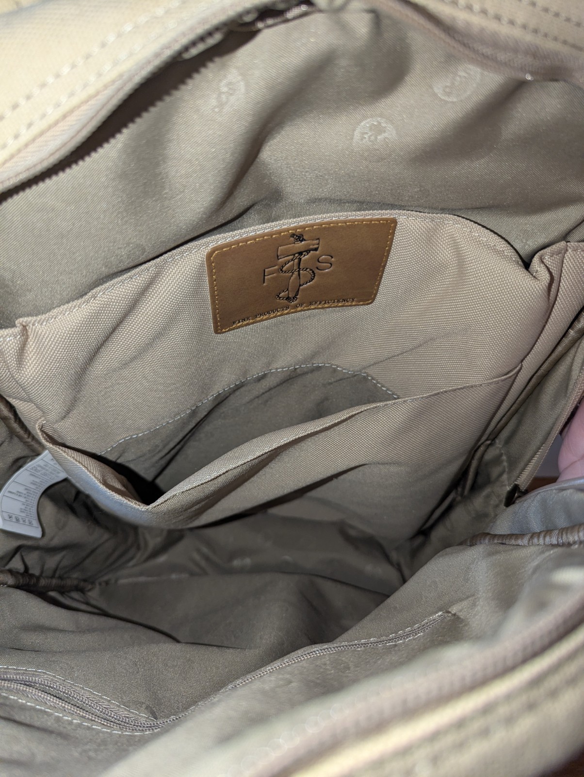 Focused Space Unisex Backpack Beige/Brown