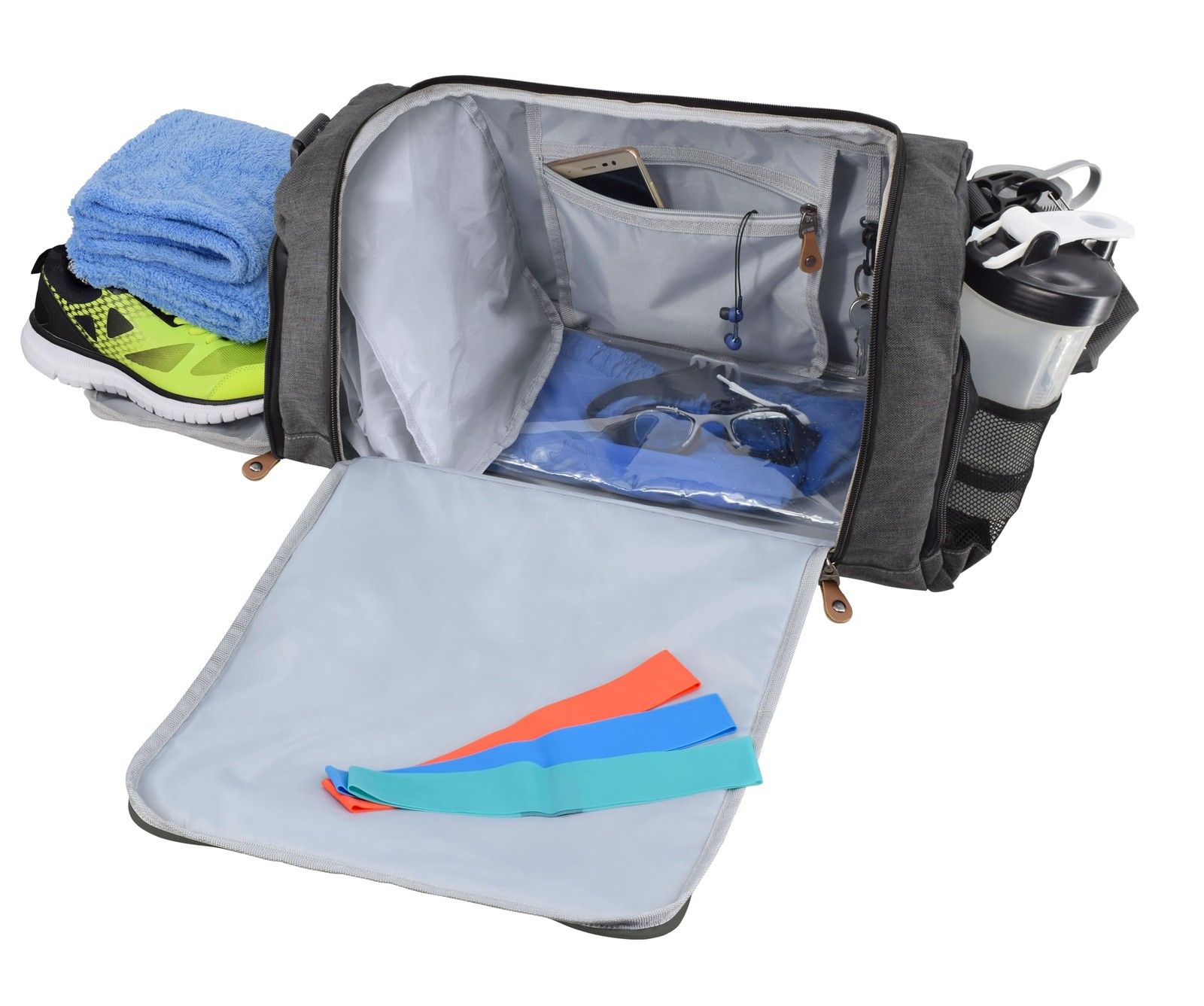 Ultimate Gym Bag 2.0: The Durable Crowdsource Designed Duffel Bag with 10 Opt…